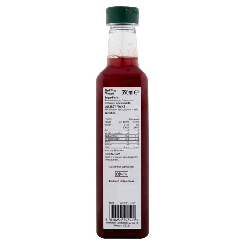 Morrisons Red Wine Vinegar, 350ml
