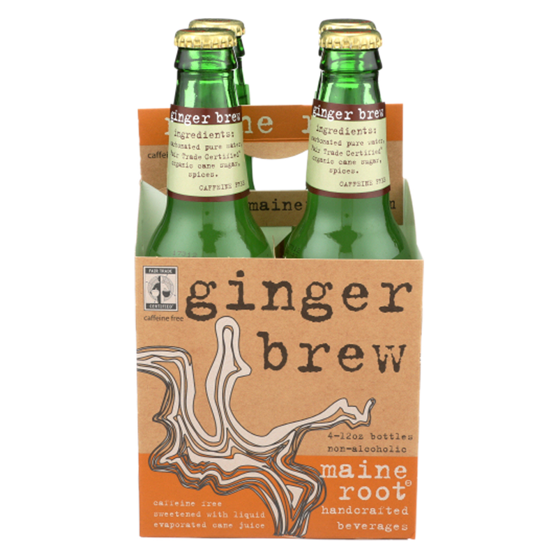 Maine Root Handcrafted Ginger Brew 12oz 4pk
