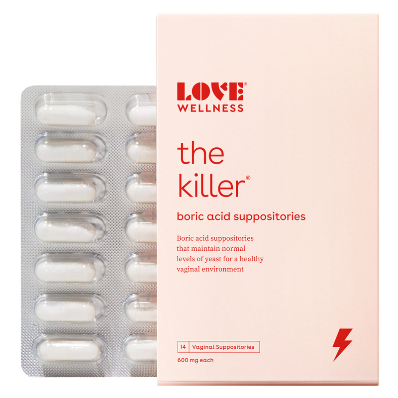 Love Wellness The Killer Boric Acid Suppositories 14ct