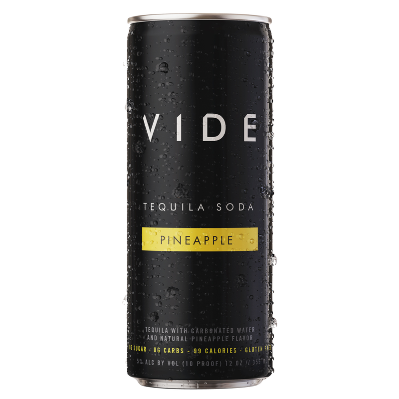 VIDE Pineapple Tequila Soda 4pk 12oz Can 5% ABV