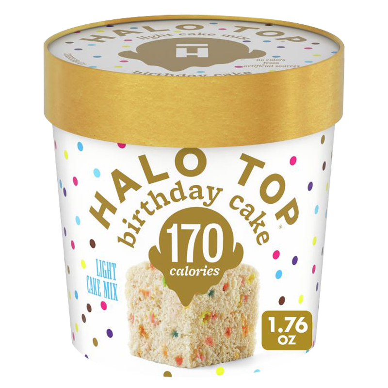 Halo Top Single Serve Cup Birthday Cake Baking Mix 1.76oz