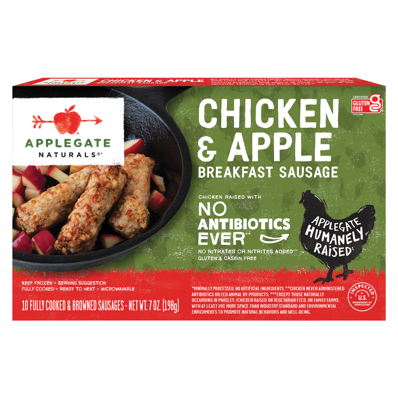 Applegate Natural Chicken & Apple Breakfast Frozen Sausage Links 7oz