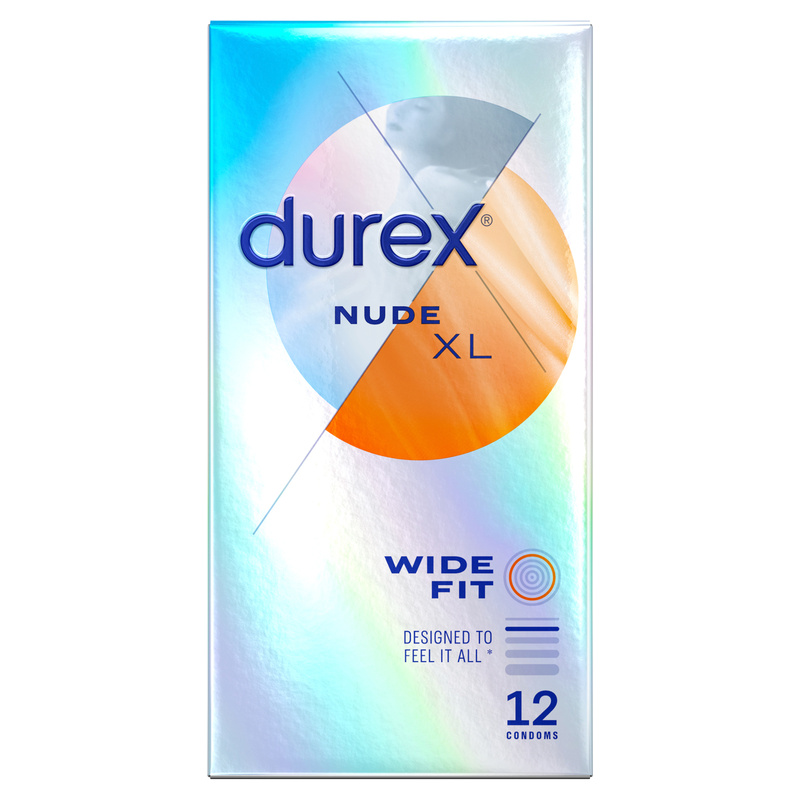 Durex Nude XL Wide Fit, 12pcs