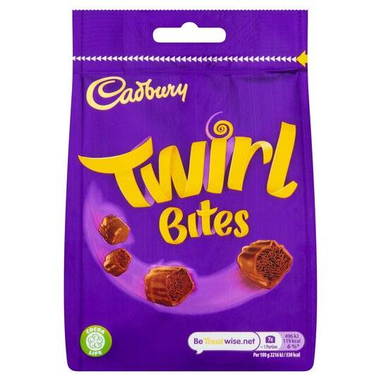 Cadbury Twirl Bites, 109g