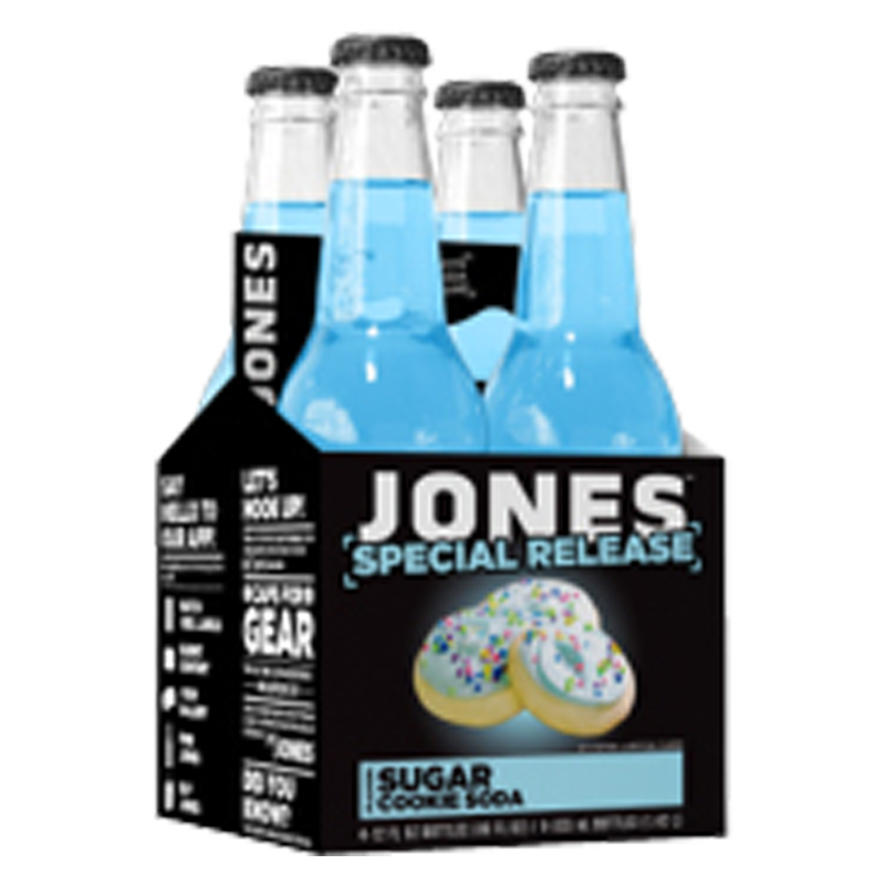 Jones Soda Holiday Sugar Cookie 12oz 4pk