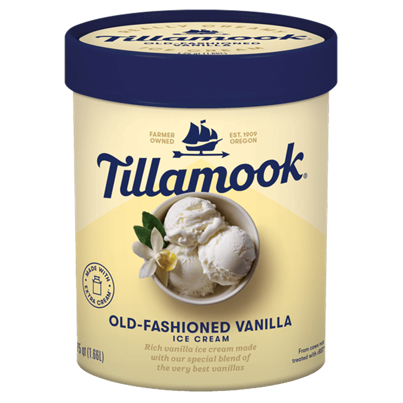 Tillamook Old Fashioned Vanilla Ice Cream 48oz