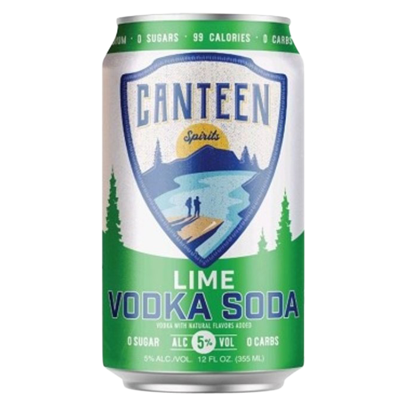 Canteen Lime Vodka Soda 6pk 12oz Can