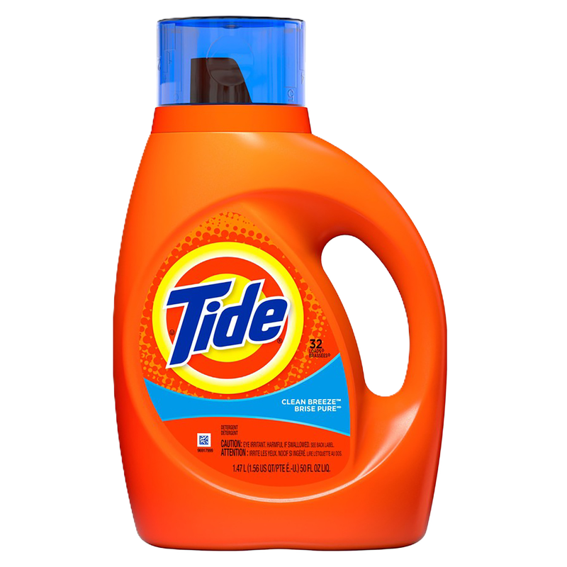 Tide Liquid Laundry Detergent Clean Breeze 50oz