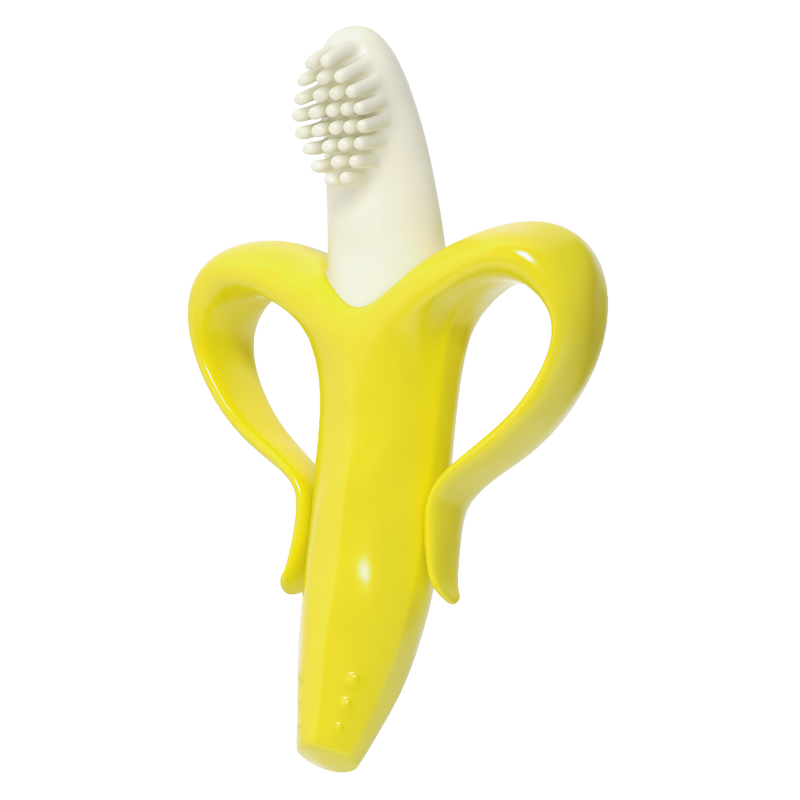 Yellow Banana Teether and Tooth Brush