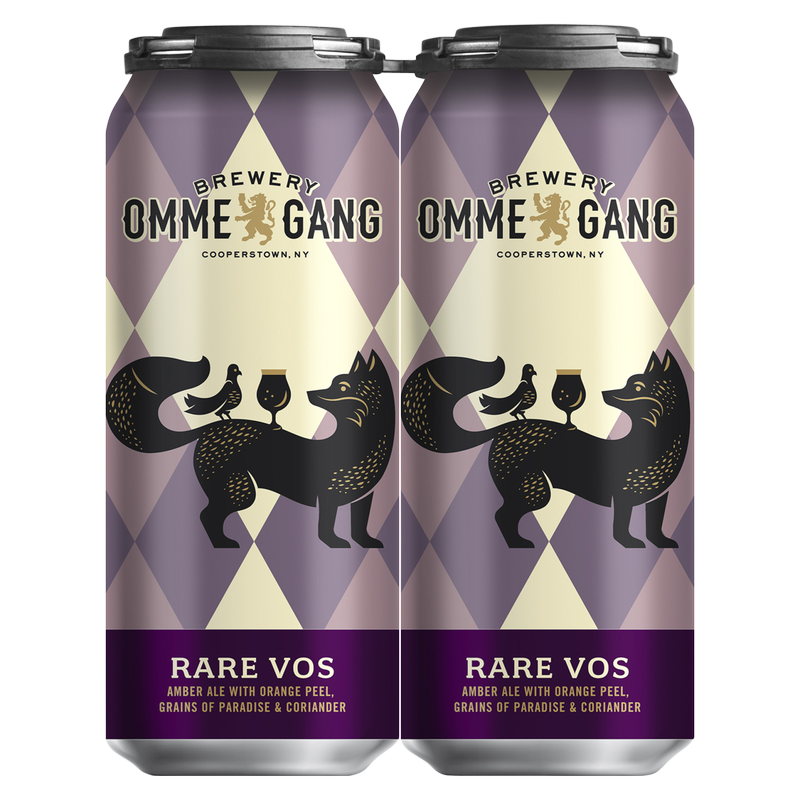 Ommegang Rare Vos Amber Ale 4pk 16oz Can 6.5% ABV