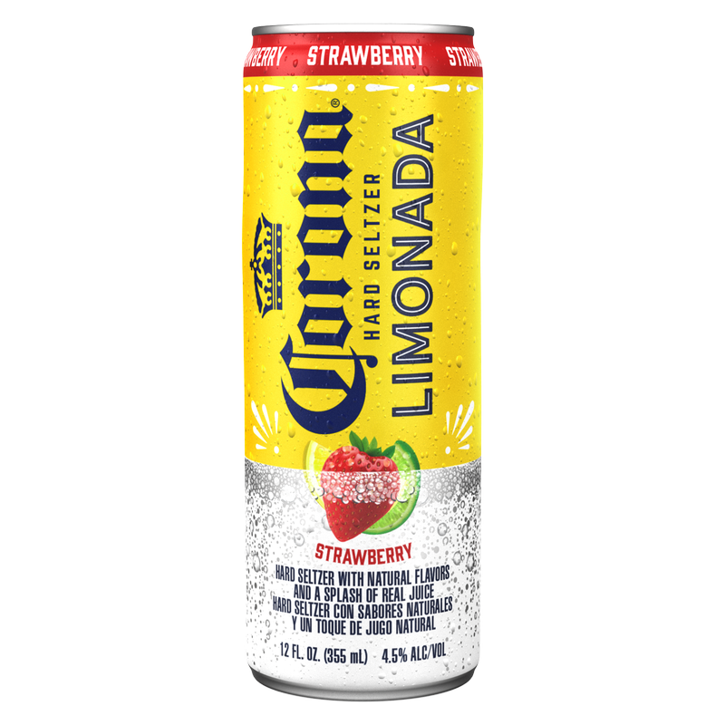 Corona Limonada Strawberry Hard Seltzer Single 12oz Can 5.0% ABV