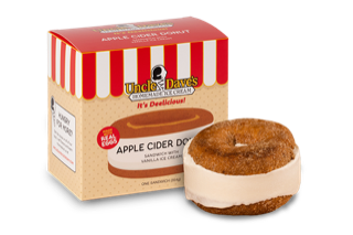 Uncle Dave's Apple Cider Donut Ice Cream Sandwich