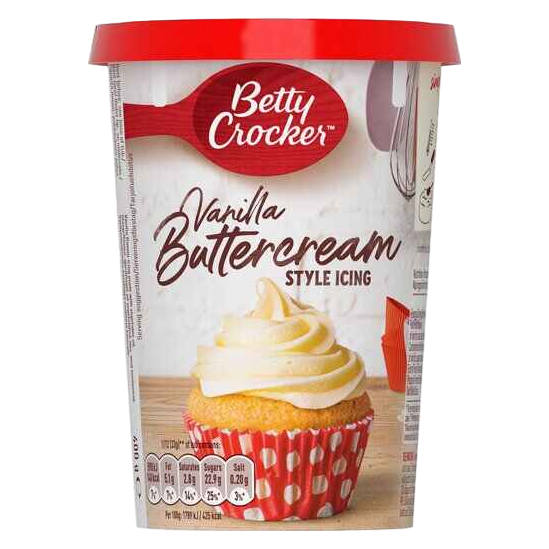 Betty Crocker Vanilla Buttercream Style Icing, 400g