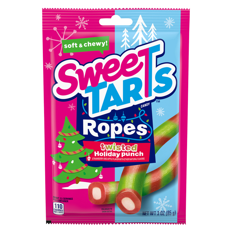 SweeTARTS Twisted Ropes Holiday Punch Share Pouch 3oz
