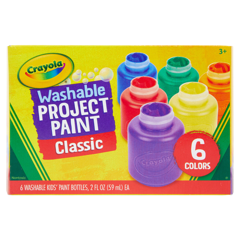 Crayola 6 Washable Kids Paints, 1pcs