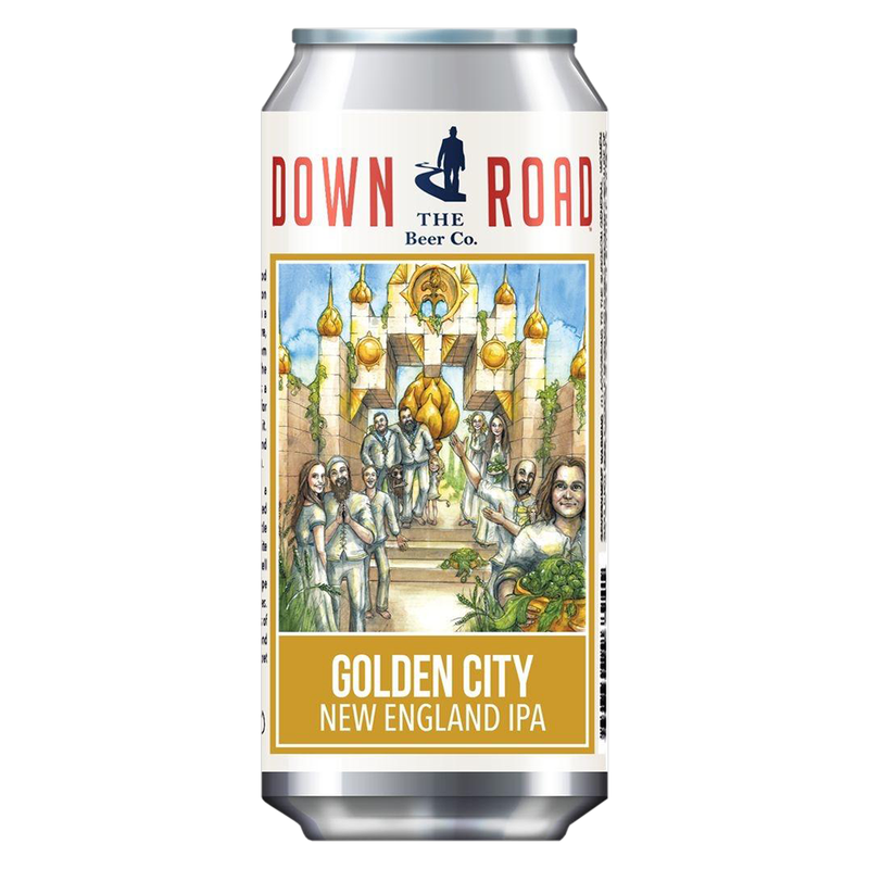 Down the Road Golden City NE IPA 4pk 16oz Can 7.0% ABV