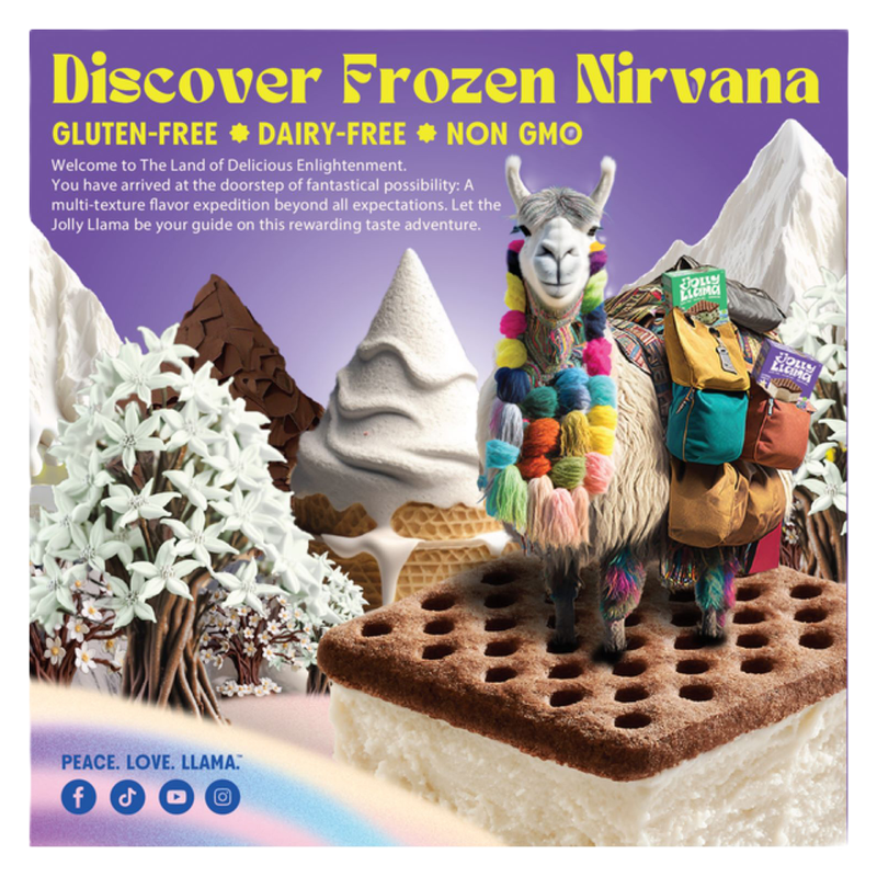 Jolly Llama, Dairy Free Gluten Free Premium Vanilla Coconut Cream