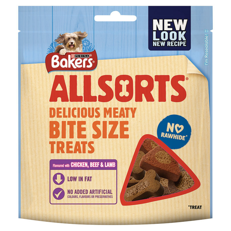 Bakers Allsorts Dog Treats Chicken, Beef & Lamb, 98g