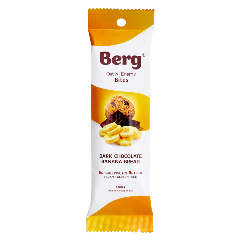 Berg Bites Dark Chocolate Banana Bread Oat N' Energy Bites 1.5oz