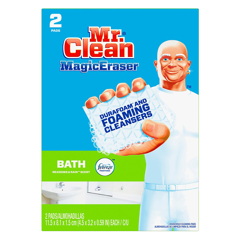 Mr. Clean Magic Eraser Bath Cleaning Pads Meadows & Rain 2ct