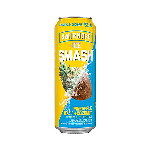 Smirnoff Ice Smash Pineapple Coconut 23.5oz Can