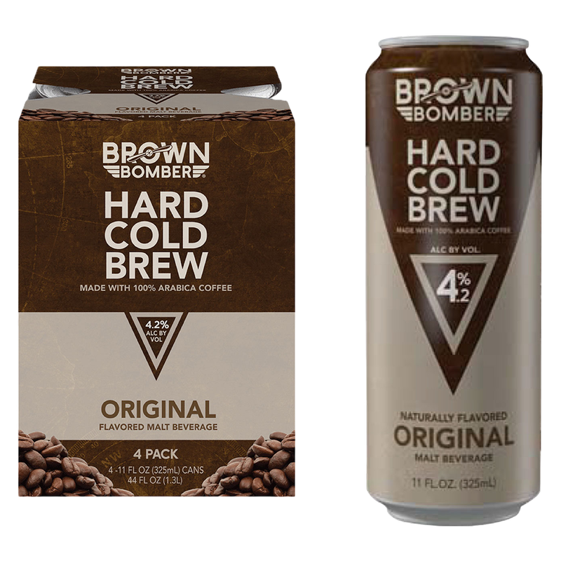 Brown Bomber Cold Hard Brew 4pk 11oz Can 4.2% ABV