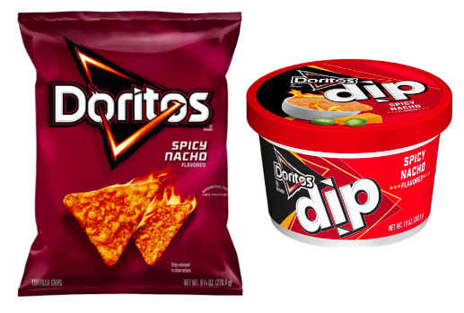 Doritos Spicy Nacho Tortilla Chips 9.25oz & Doritos Spicy Nacho Dip 10oz