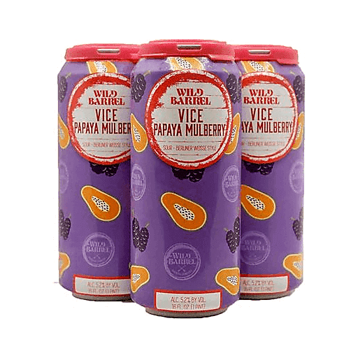 Wild Barrel Brewing Vice Papaya Mulberry 4pk 16oz Can