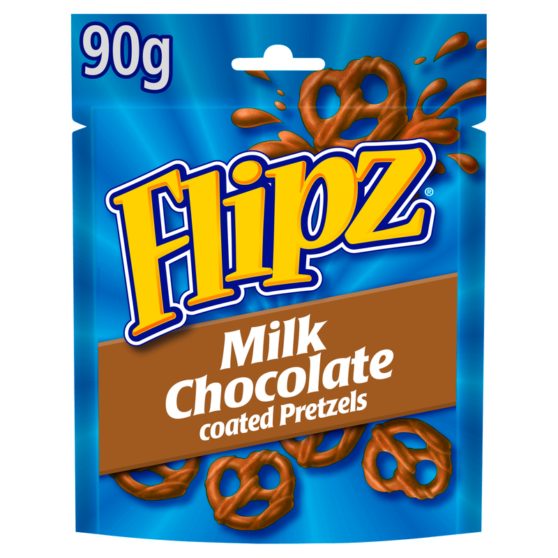 Flipz Milk Chocolate Covered Pretzels, 90g