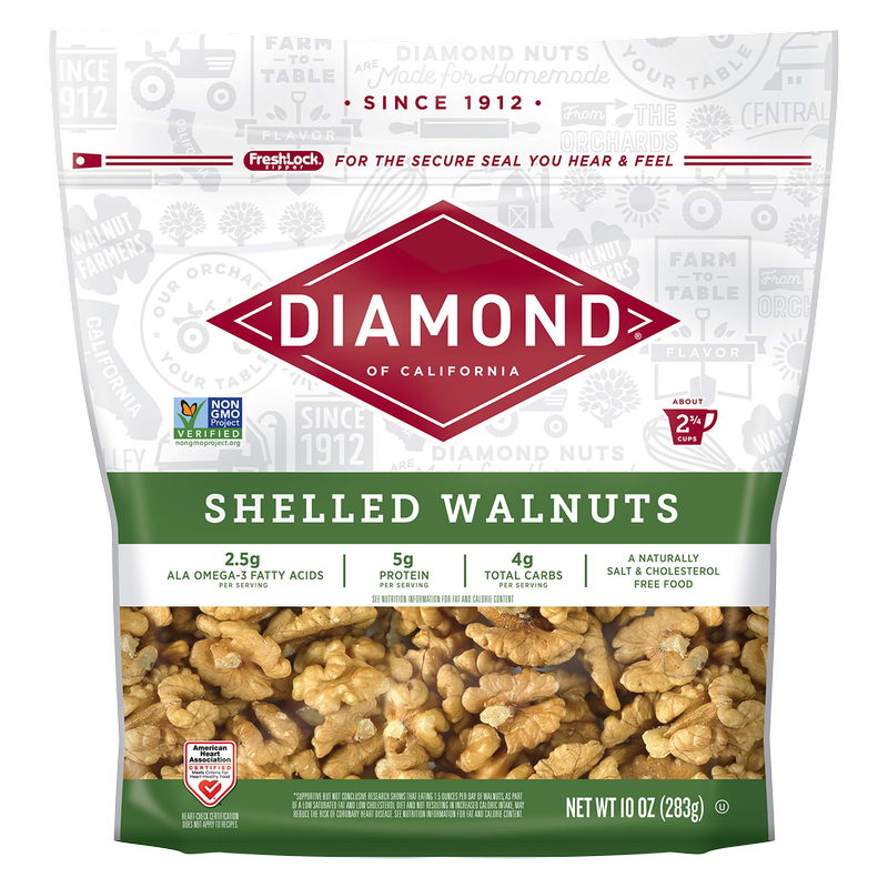 Diamond Shelled Walnuts, 10oz. 