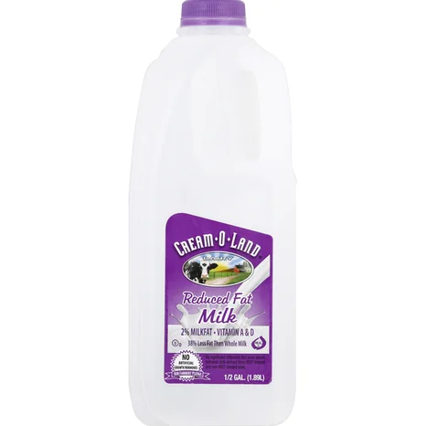 Cream-O-Land 2% Reduced Fat Milk Vitamin A & D 1/2 Gallon