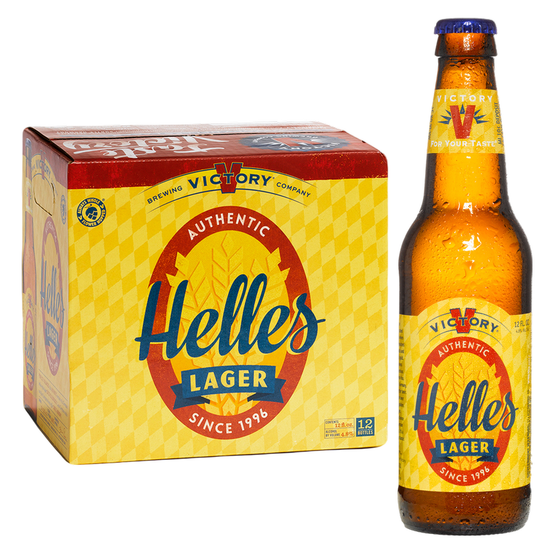 Victory Helles Lager 12 Pack 12 oz Bottles