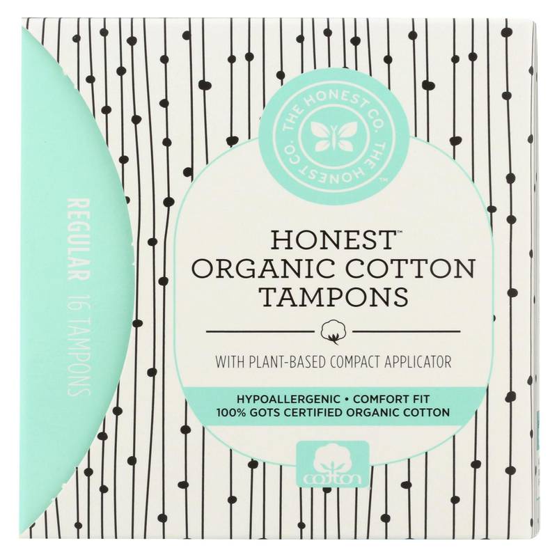 The Honest Company Organic Cotton Tampons Regular 16ct