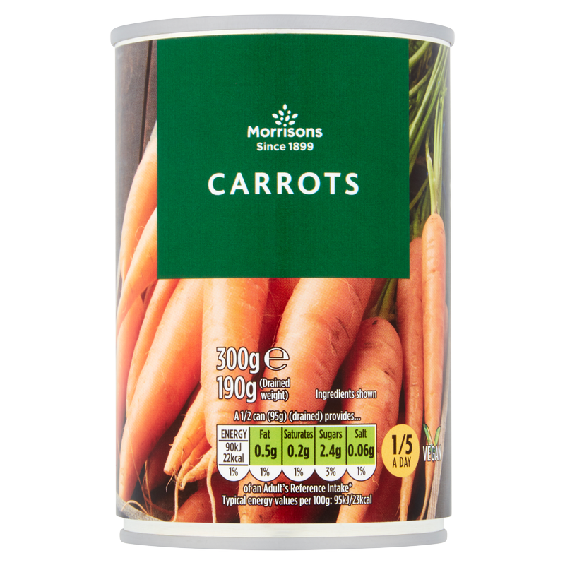 Morrisons Whole Carrots, 300g