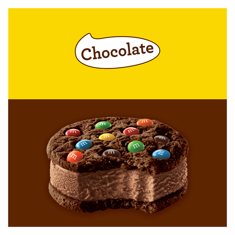M&M's Chocolate Ice Cream Cookie Sandwich 1ct