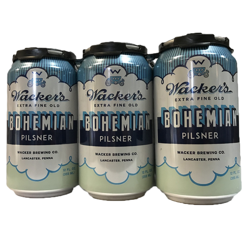 Wacker's Bohemian Pilsner 6pk 12oz Can 4.5% ABV
