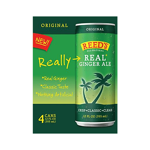 Reed's Ginger Ale Slim Cans 4pk 12oz Can