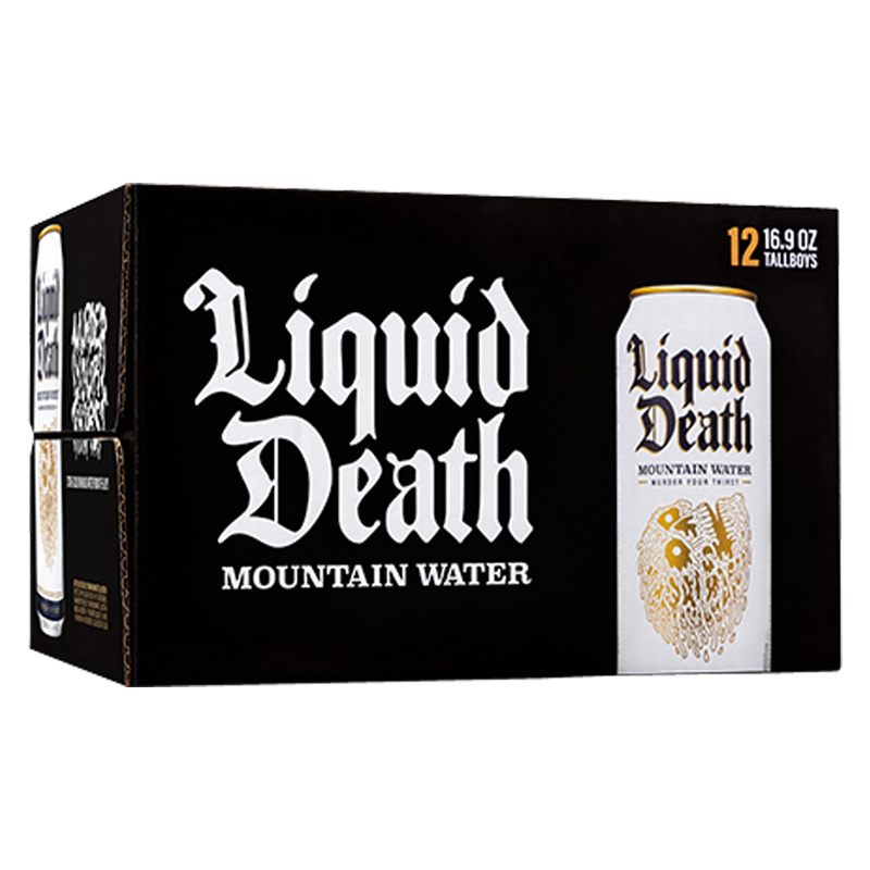 Liquid Death Mountain Water 12pk 16.9oz Can
