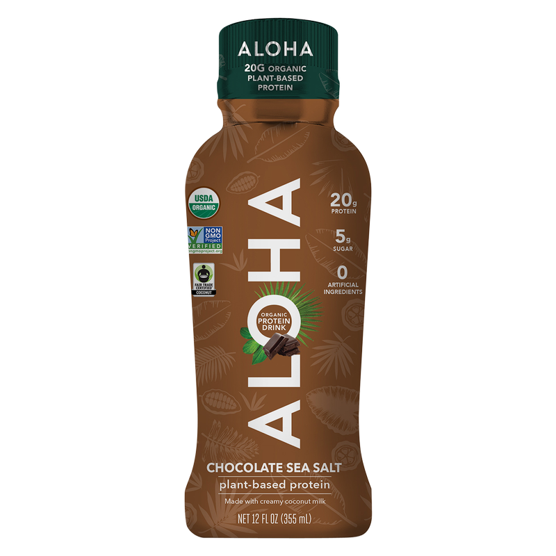 ALOHA Chocolate Sea Salt Plant-Based Protein Drink 11oz