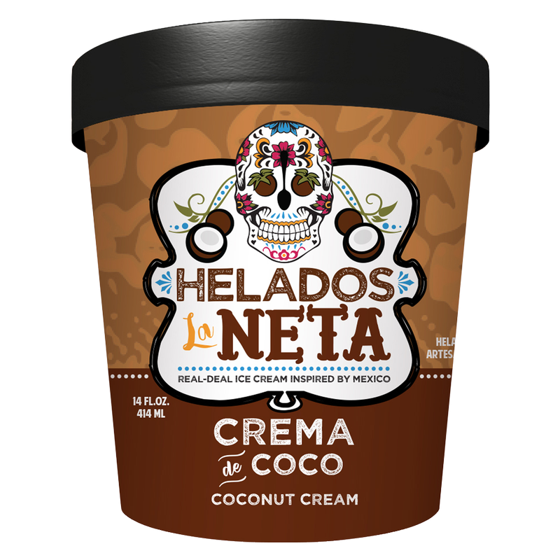 Helados La Neta Crema de Coco (Coconut Cream) 14oz