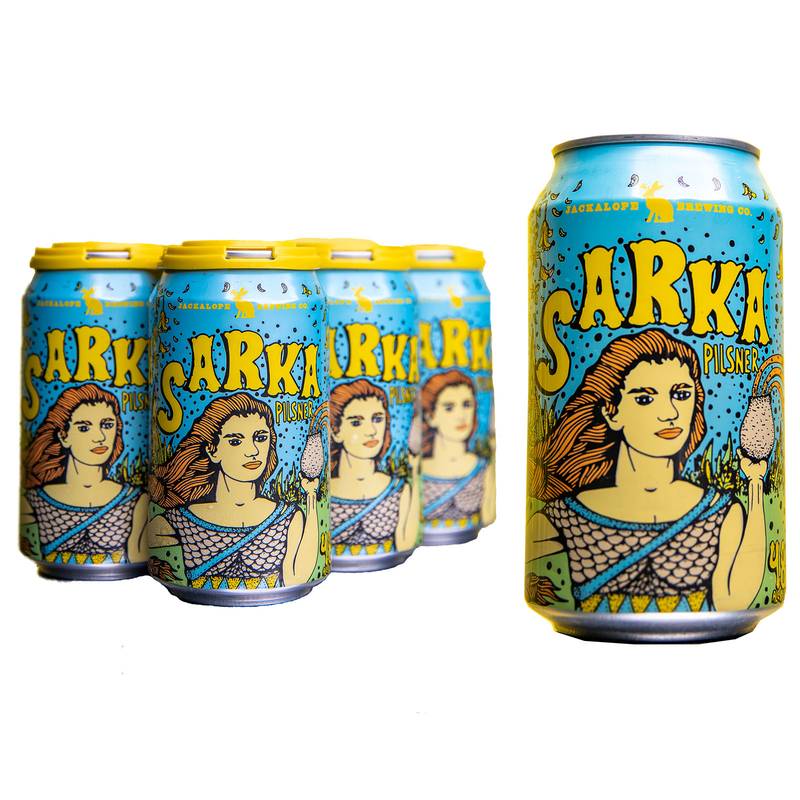 Jackalope Brewing Sarka Pilsner 6pk 12oz Can 4.8% ABV