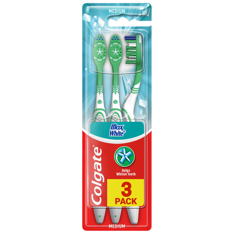 Colgate Max White Toothbrush, 3pcs