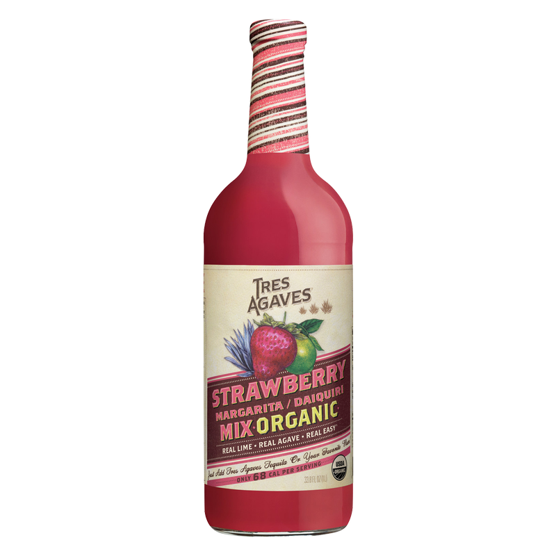 Tres Agaves Organic Strawberry Margarita Mix 1L