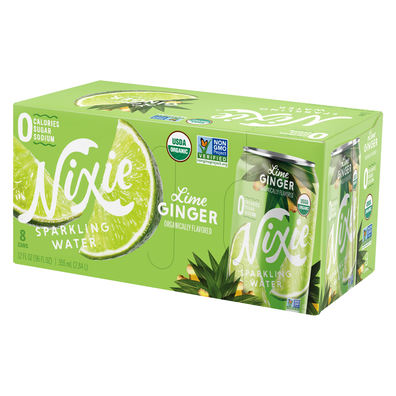 Nixie Lime Ginger Sparkling Water (8PK 12 OZ)