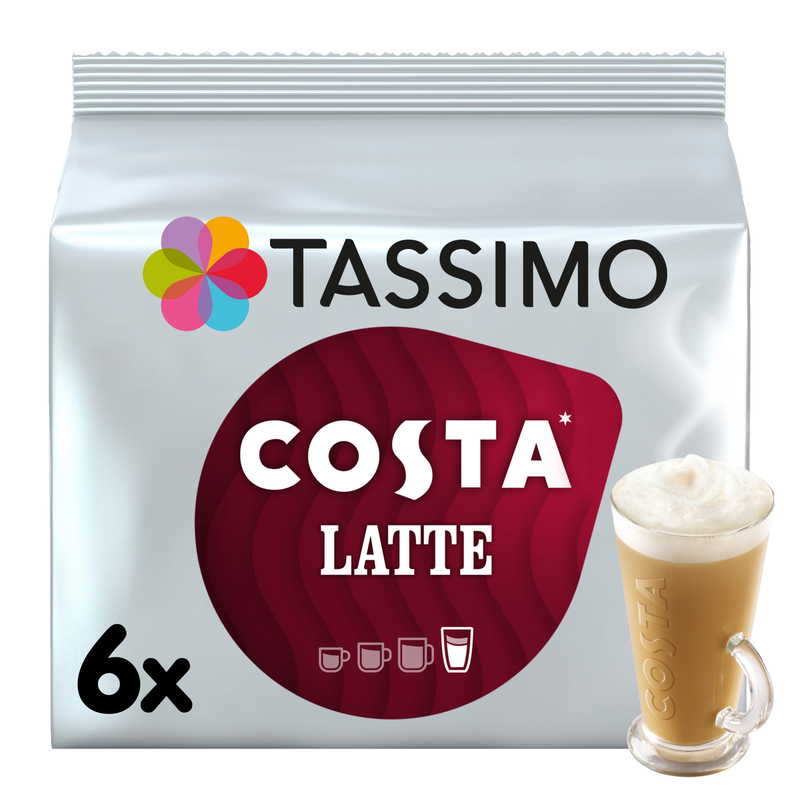 Tassimo Costa Latte 6 Drinks, 167.4g