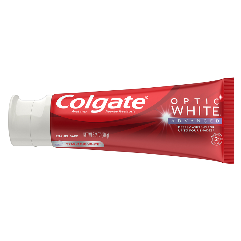 Colgate Optic White Advanced Teeth Whitening Sparkling White Toothpaste 3.2oz