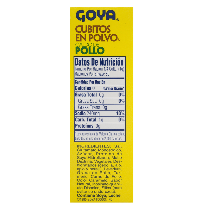 Goya Chicken Flavored Bouillon 2.82oz