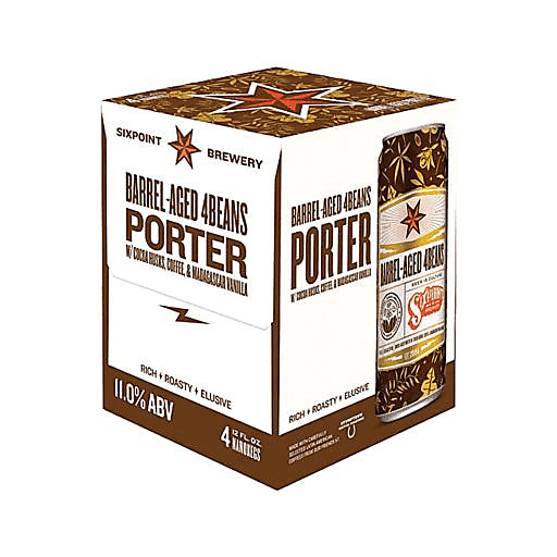 Sixpoint Rotating Barrel-Aged Series - 4Beans Porter 4pk 12oz Can