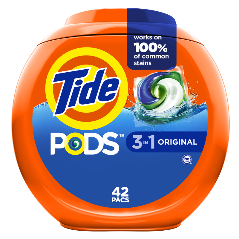 Tide PODS Liquid Laundry Detergent Pacs Original Scent 42ct