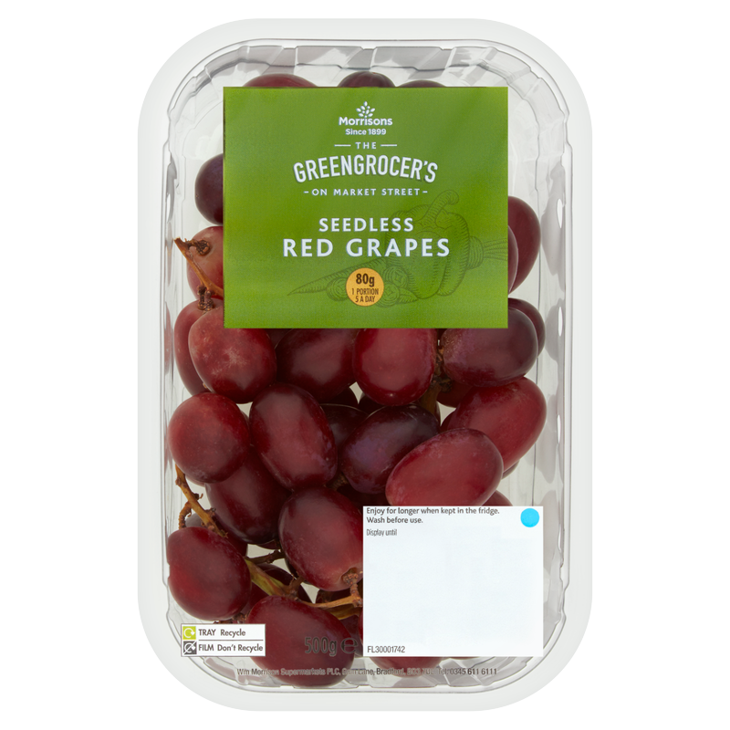 Morrisons Red Grapes, 400g